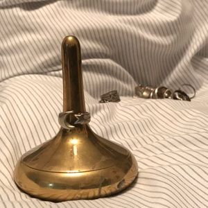 Sterling Silver Ring Moon & Star Size 8.25